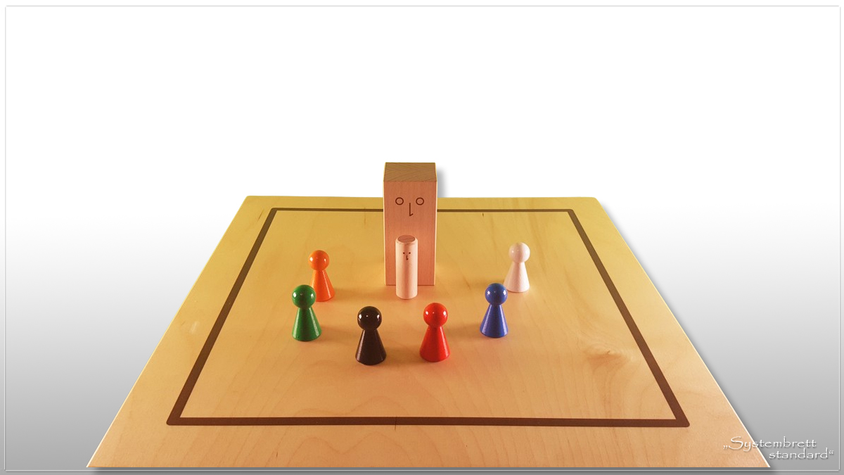 www.systembrett.at &middot; Systembrett-Artikel &middot; &bdquo;Systembrett standard&rdquo; im Format 45 x 45 Zentimeter inklusive 24 unbehandelten Holzfiguren aus massiver Buche