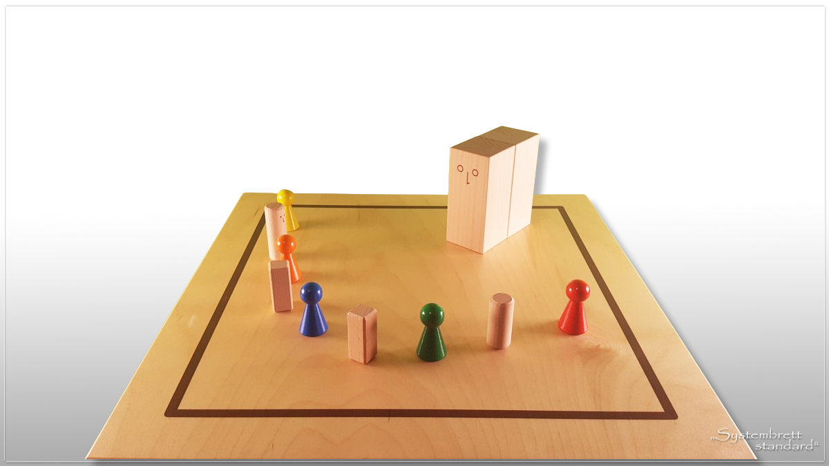 www.systembrett.at &middot; Systembrett-Artikel &middot; &bdquo;Systembrett standard&rdquo; im Format 45 x 45 Zentimeter inklusive 24 unbehandelten Holzfiguren aus massiver Buche