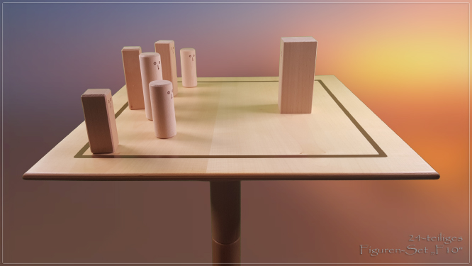 www.systembrett.at &middot; Systembrett-Artikel &middot; 24-teiliges, naturfarbenes Figuren-Set &bdquo;F10&rdquo;