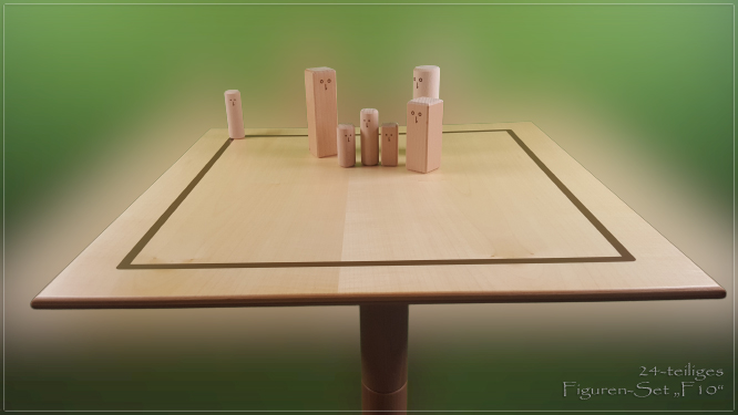 www.systembrett.at &middot; Systembrett-Artikel &middot; 24-teiliges, naturfarbenes Figuren-Set &bdquo;F10&rdquo;