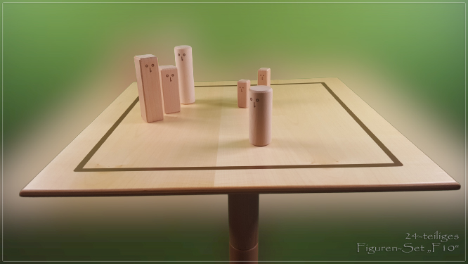 www.systembrett.at &middot; Systembrett-Artikel &middot; 24-teiliges, naturfarbenes Figuren-Set &bdquo;F10&rdquo;