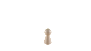 6 cm Figur weiß mit Augen